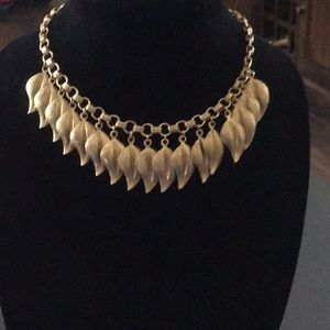 Vintage leaf necklace